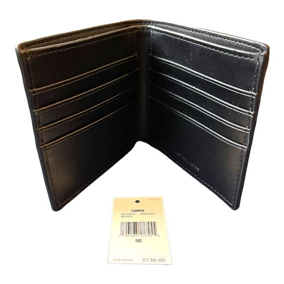 MICHAEL KORS MENS Cooper Graphic Logo Billfold Wallet NWT - Picture 3 of 3